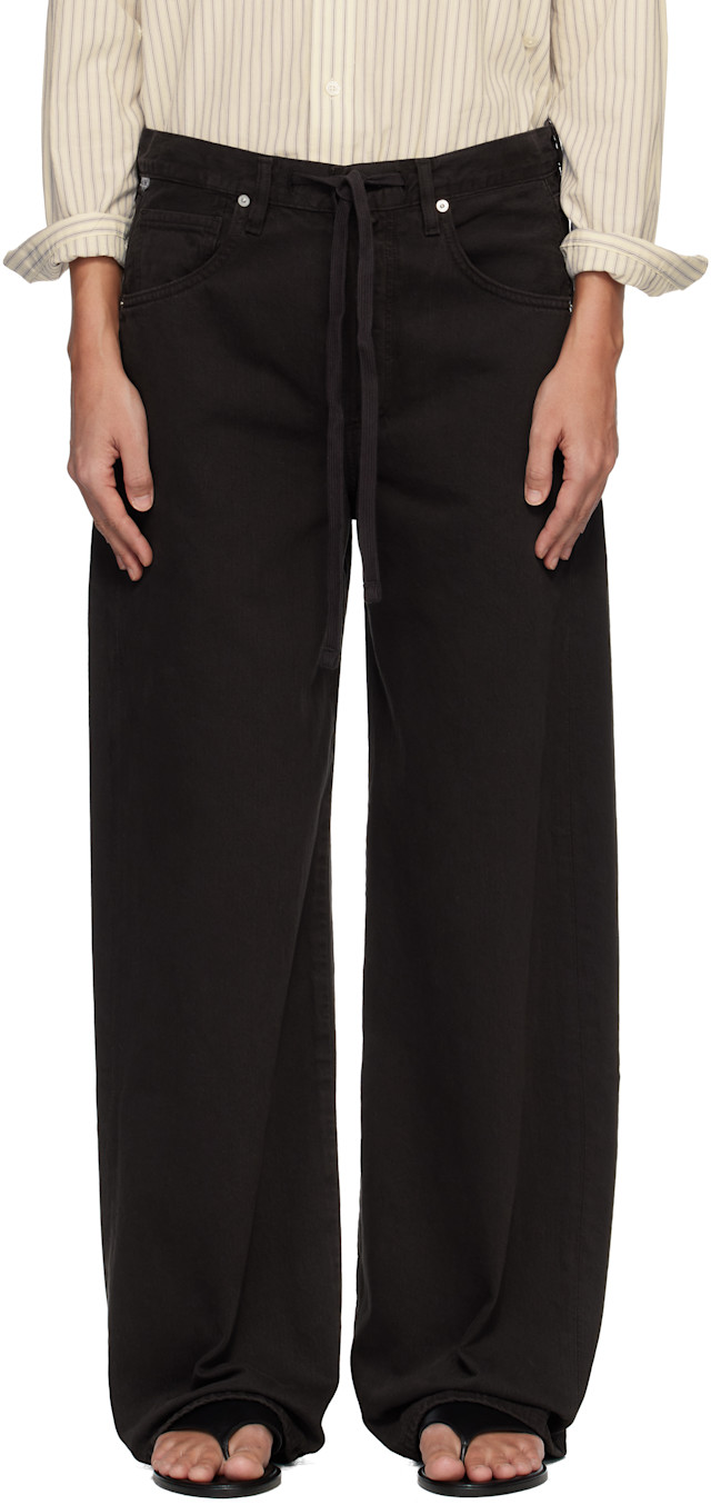 Citizens of Humanity: Brown Brynn Drawstring Jeans | SSENSE