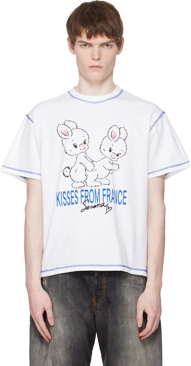 Carne Bollente: ホワイト 'XOXO, Serena' Tシャツ | SSENSE 日本