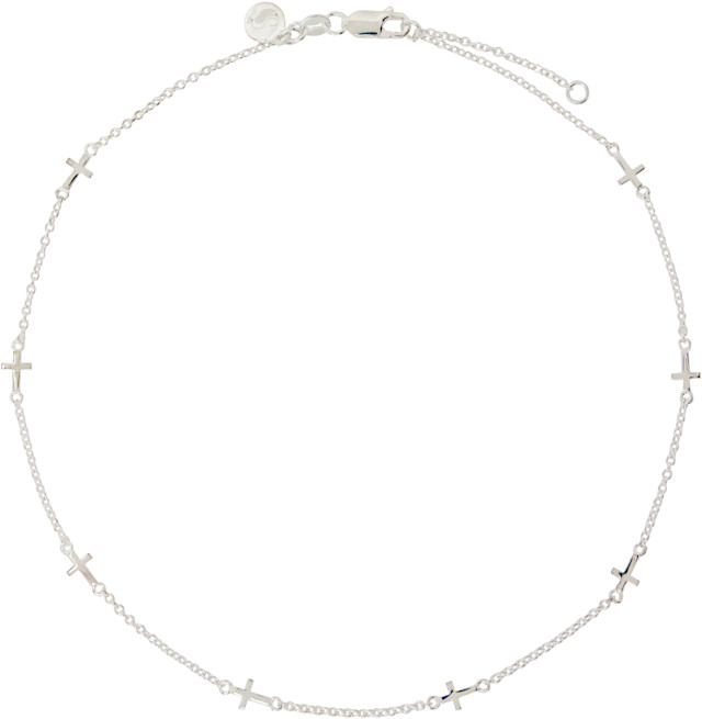 Stolen Girlfriends Club: Stolen Cross Choker | SSENSE