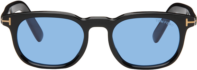 TOM FORD: Black Round Sunglasses | SSENSE display picture 3