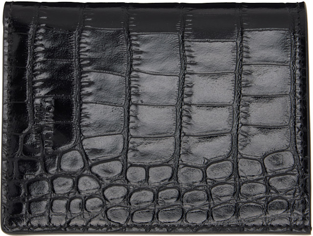 TOM FORD ブラックカードケース TOM FORD: ブラック Folding カードケース | SSENSE 日本
