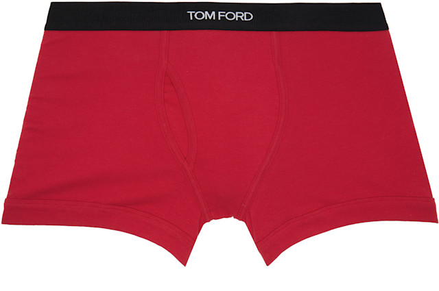 TOM FORD: レッド コットン ボクサーブリーフ | SSENSE 日本
