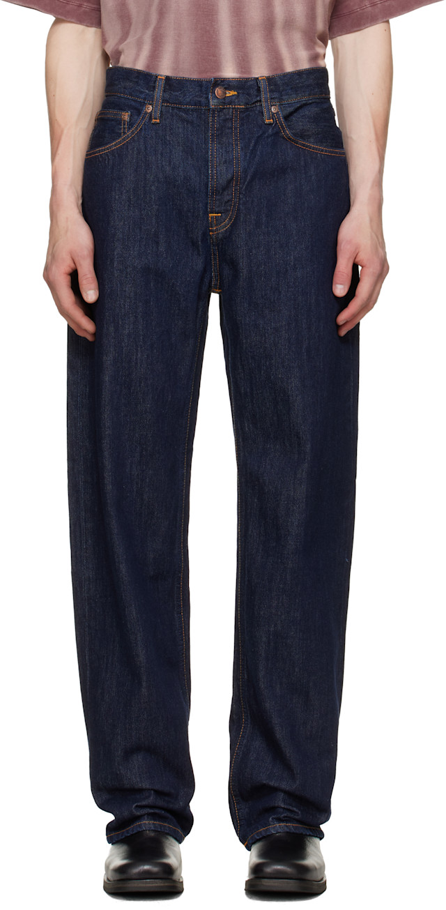 Nudie Jeans: ネイビー Tuff Tony ジーンズ | SSENSE 日本
