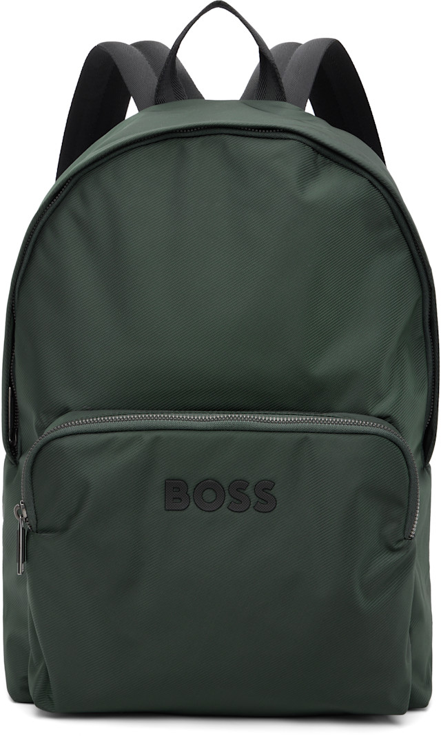 BOSS: グレー ツイル バックパック | SSENSE 日本