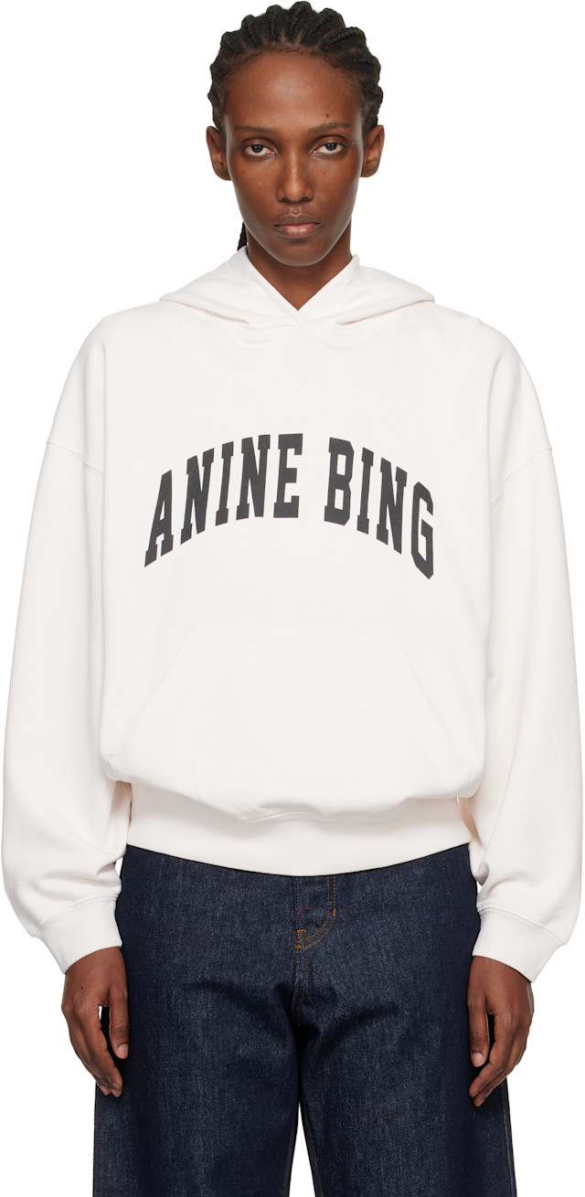 ANINE BING: Pink Harvey Hoodie | SSENSE