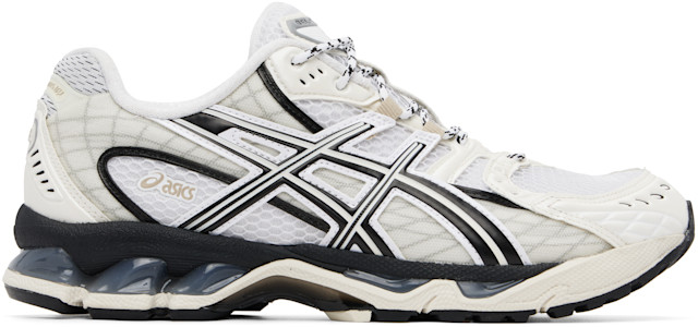 ASICS: Off-White & Navy Gel-Nimbus 10.1 Sneakers | SSENSE