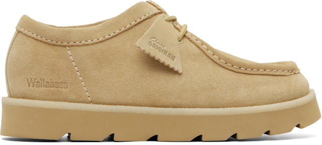 Clarks Originals Wallabee ベージュ スエード UK5 Clarks Originals: Beige Meare Wallabee Derbys | SSENSE