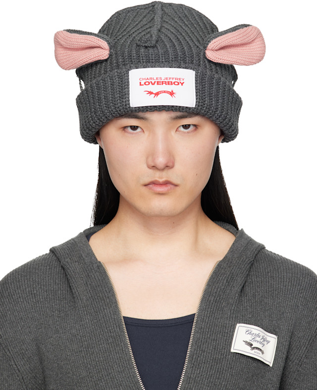 Charles Jeffrey LOVERBOY: グレー Chunky Rat ビーニー | SSENSE 日本
