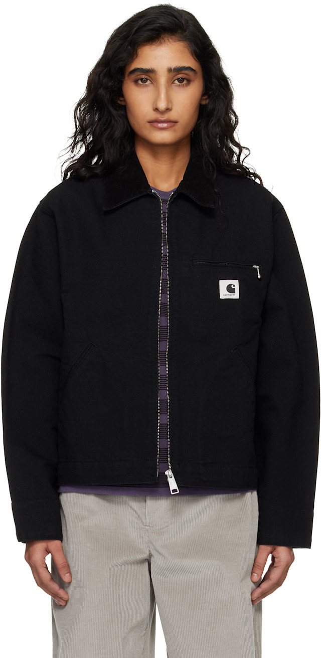Carhartt Work In Progress: ブラック OG Detroit ジャケット | SSENSE