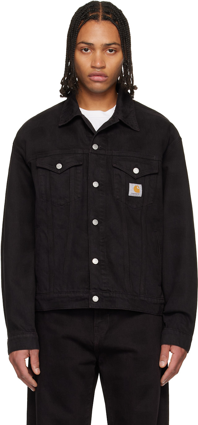 Carhartt Work In Progress: ブラック Everson デニム トラッカー