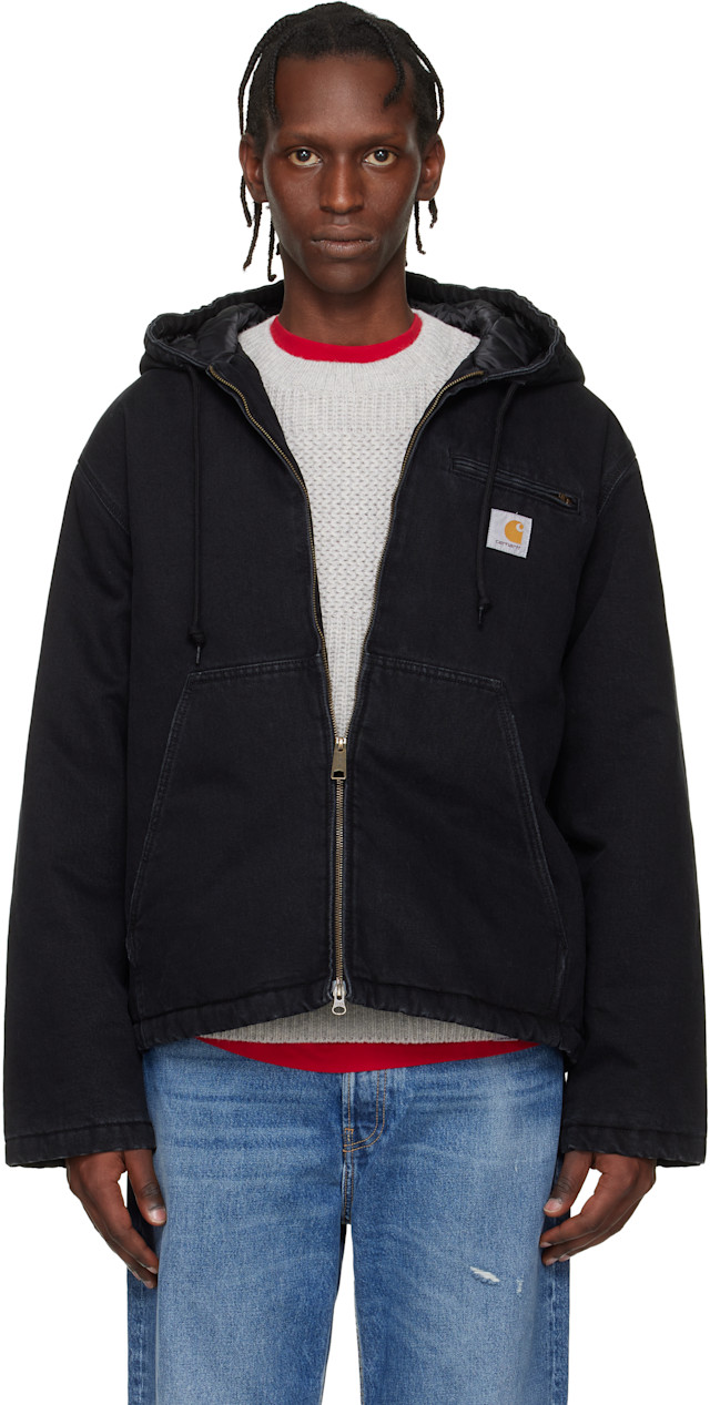 Carhartt Work In Progress: Black Cleveland Jacket | SSENSE