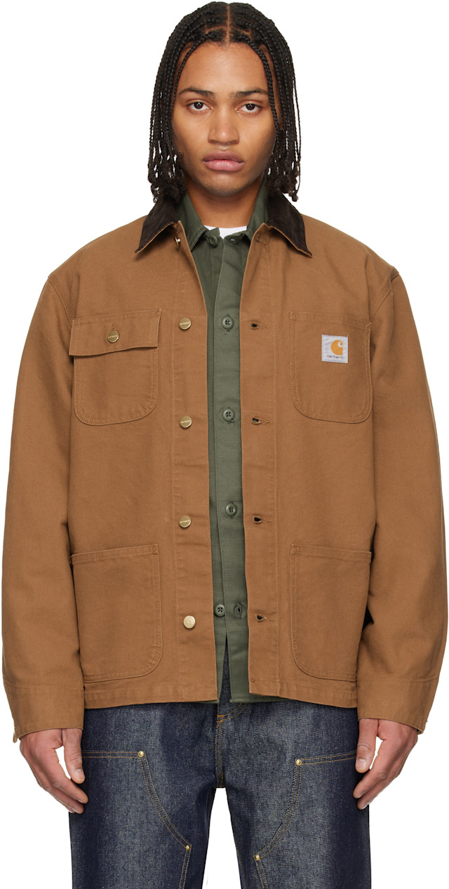 Carhartt Work In Progress: Tan Michigan Jacket | SSENSE
