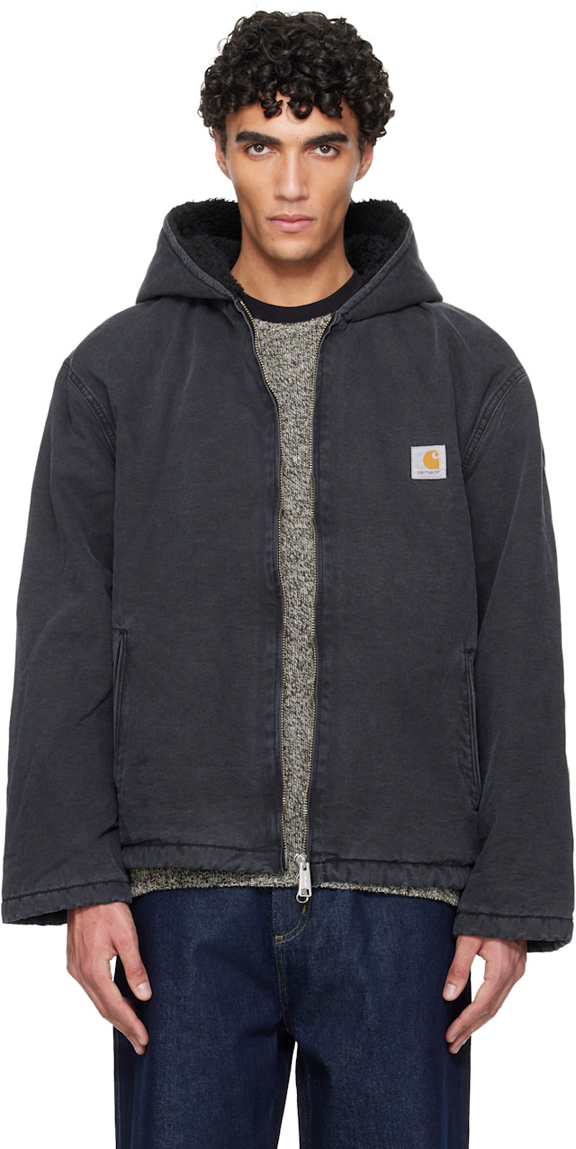 Carhartt ブラックジャケットM Carhartt Work In Progress: ブラック Mitch ジャケット | SSENSE 日本