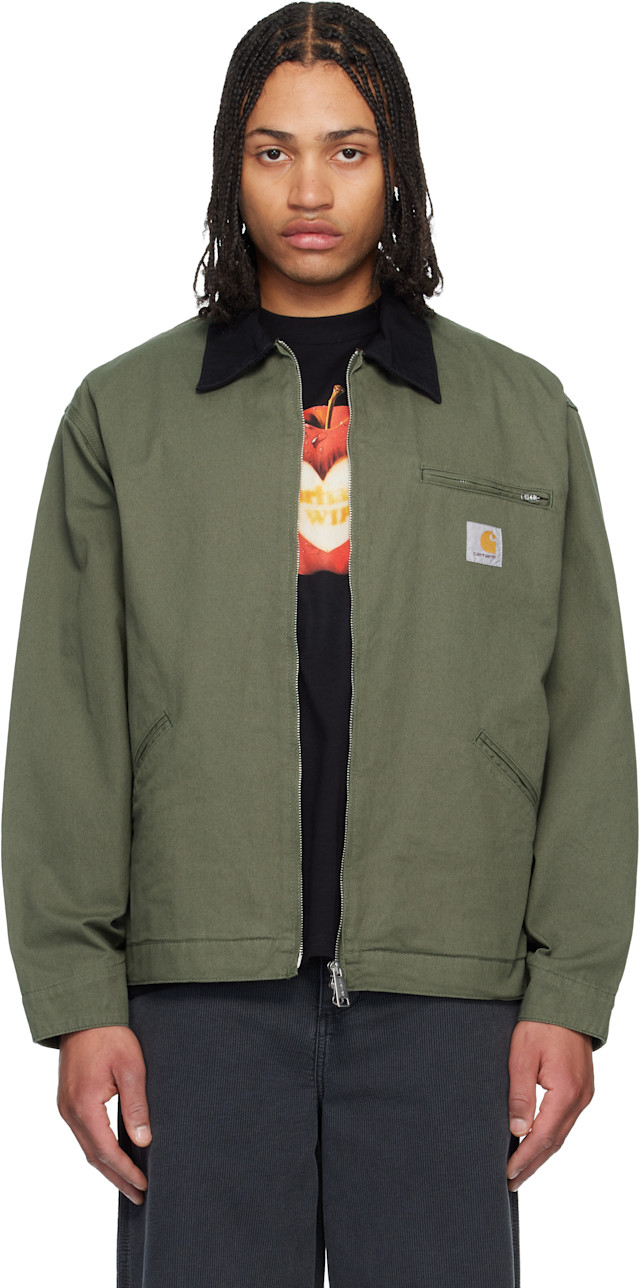 Carhartt Work In Progress: Green OG Detroit Jacket | SSENSE