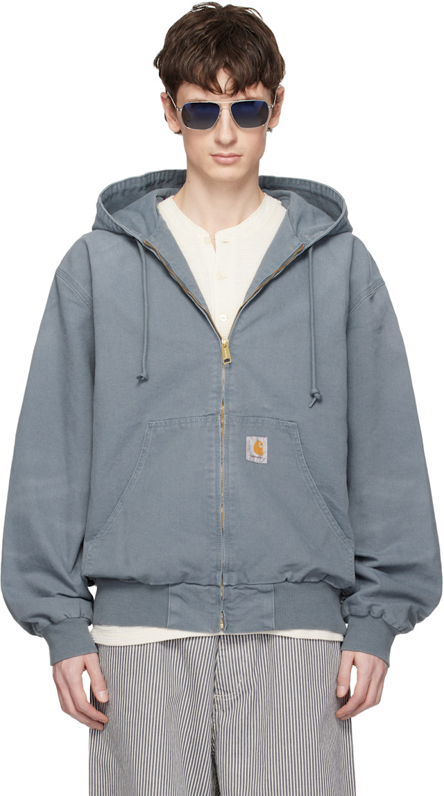 0*8様 Carhartt Active Jacket Blue indigoL Carhartt Work In Progress: Blue OG Active Jacket | SSENSE
