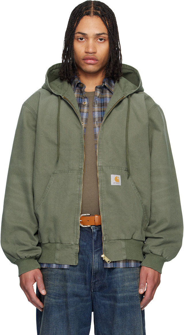 Carhartt Work In Progress: Green OG Active Jacket | SSENSE