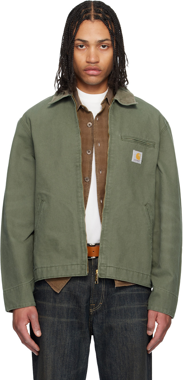Carhartt Work In Progress: グリーン Detroit ジャケット | SSENSE 日本
