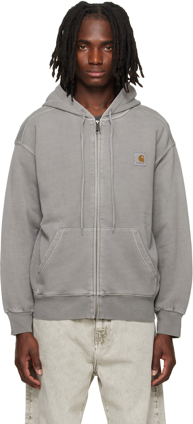 Carhartt Work In Progress: Gray Nelson Hoodie | SSENSE Canada