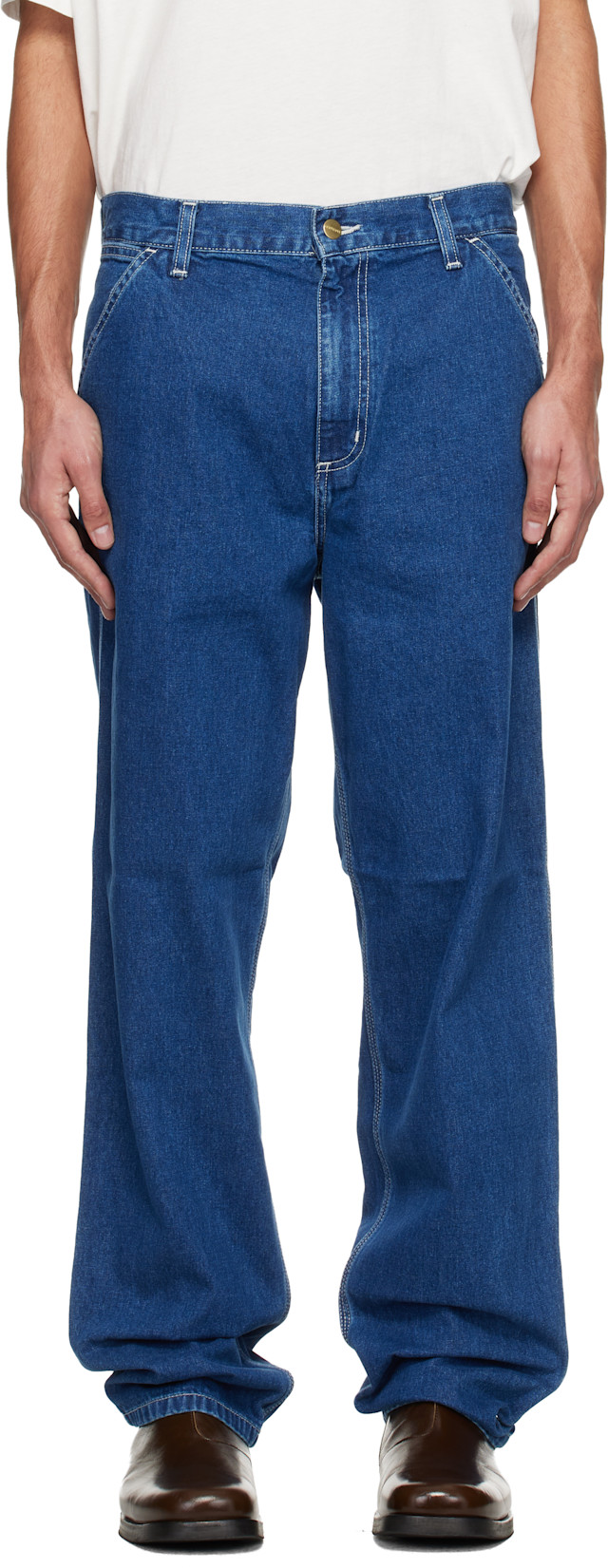 Carhartt Work In Progress: Blue Simple Pant Jeans | SSENSE