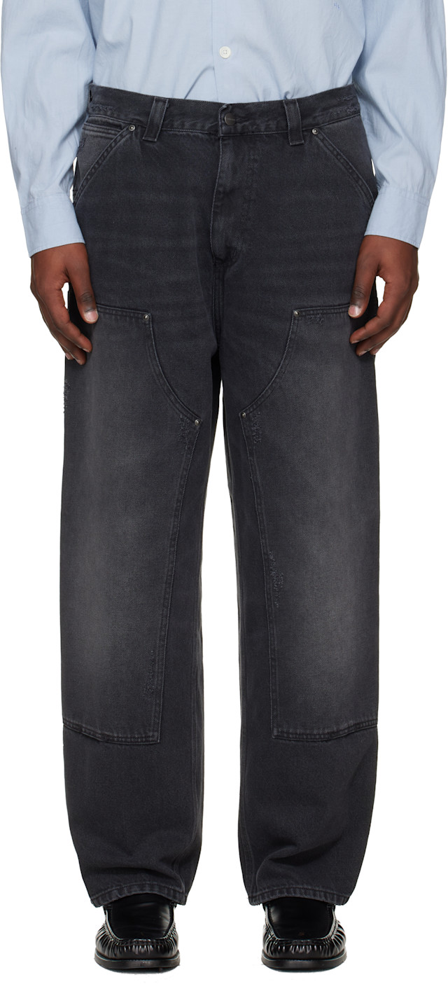 Carhartt Work In Progress: Gray OG Double Knee Jeans | SSENSE