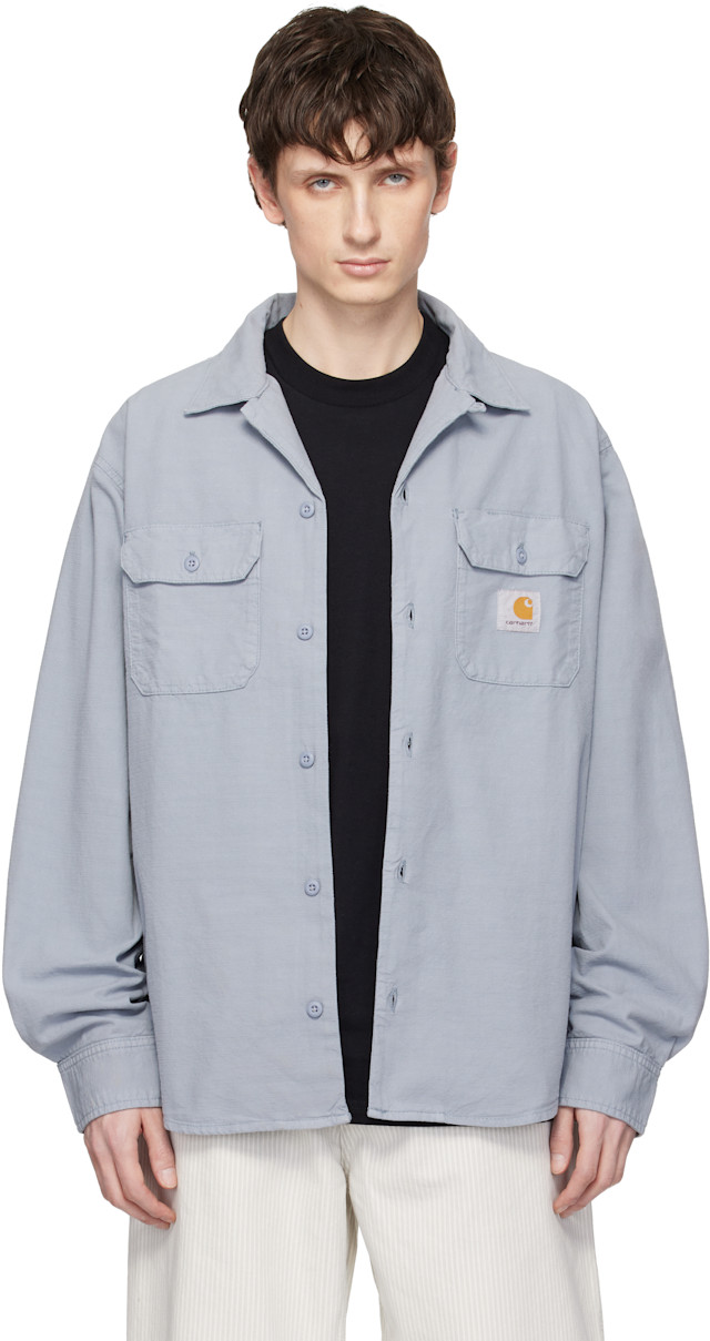 Carhartt Work In Progress: Blue L/S Kelsey Shirt | SSENSE