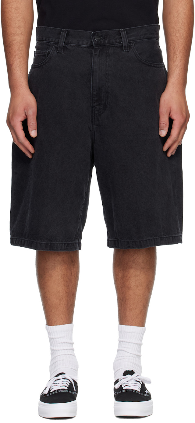 Carhartt Work In Progress: ブラック Landon デニムショートパンツ
