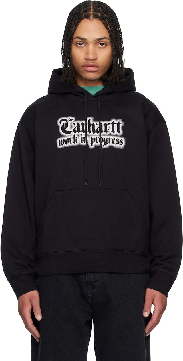 Carhartt Work In Progress: Black World Tour Hoodie | SSENSE