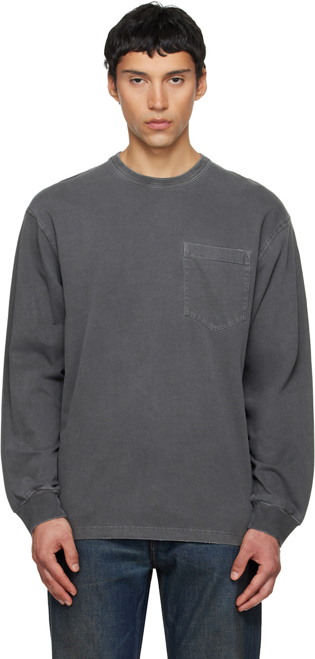 Carhartt Work In Progress: Gray L/S Torion Pocket T-shirt | SSENSE