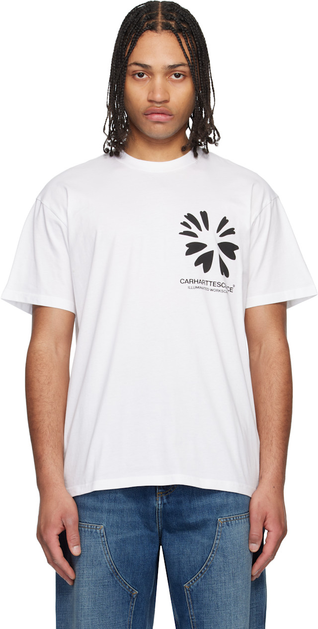Carhartt Work In Progress: White Compy T-shirt | SSENSE