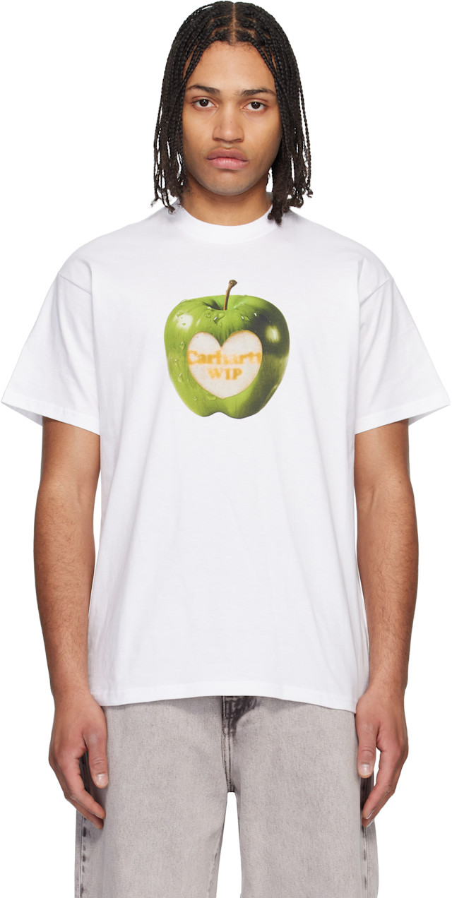 Carhartt Work In Progress: White Spoiled T-shirt | SSENSE