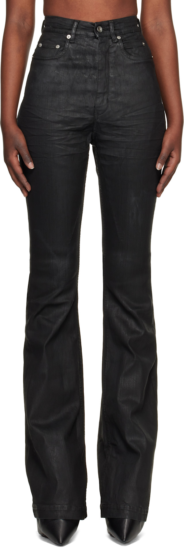 Rick Owens DRKSHDW: Black Temple Bolan Bootcut Jeans | SSENSE