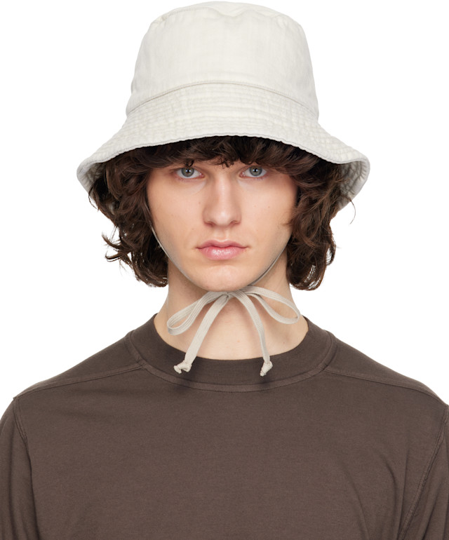 Rick Owens DRKSHDW: Off-White Temple Gilligan Bucket Hat | SSENSE