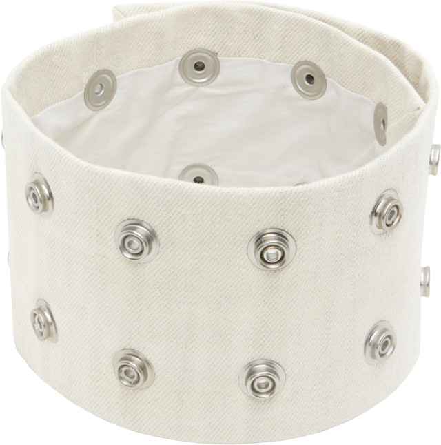 Rick Owens DRKSHDW: Temple Strobe Neck Band Choker | SSENSE Canada
