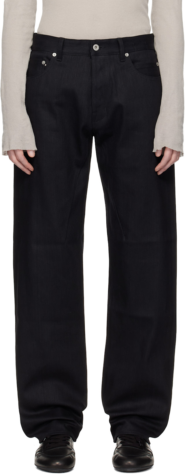 Rick Owens DRKSHDW: Black Temple Kurdt Jeans | SSENSE