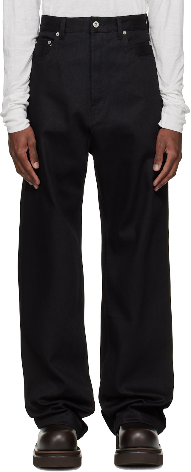 Rick Owens DRKSHDW: Black Temple Strobe Jeans | SSENSE