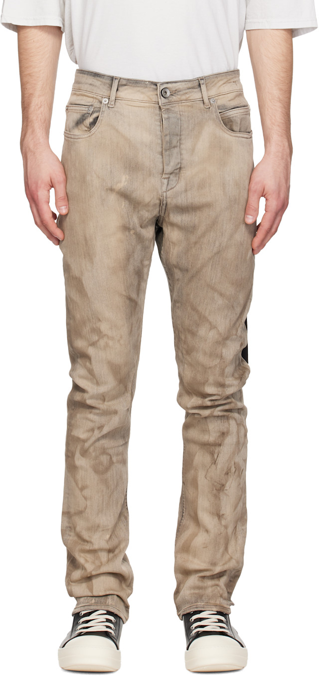 Rick Owens DRKSHDW: Gray Temple Detroit Cut Jeans | SSENSE