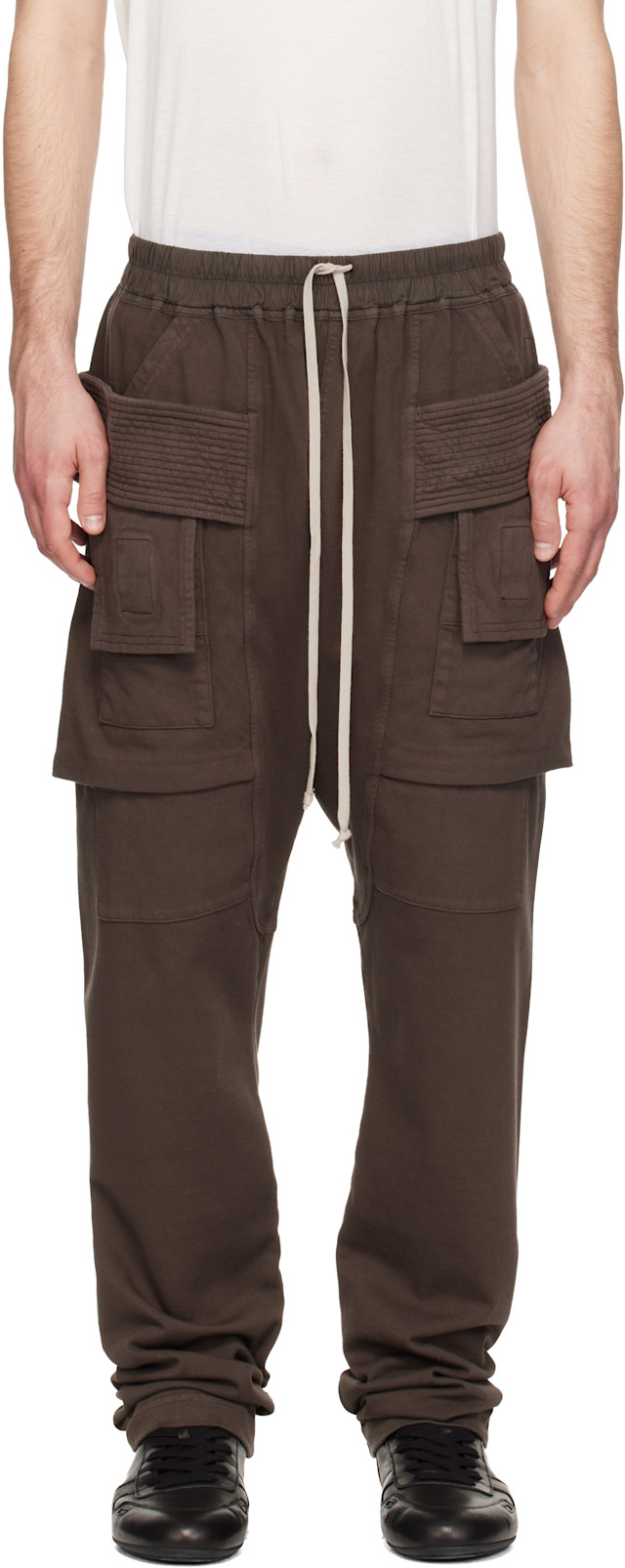 Rick Owens DRKSHDW: Gray Temple Creatch Cargo Pants | SSENSE