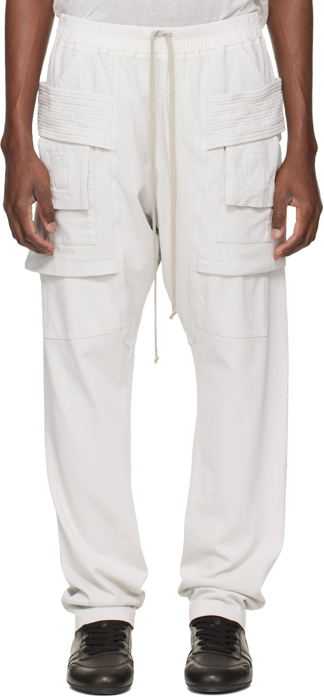 Rick Owens DRKSHDW: Off-White Temple Creatch Drawstring Cargo