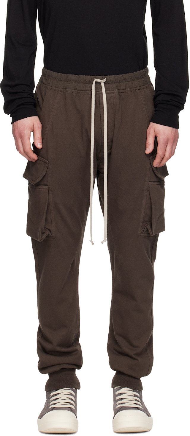 Rick Owens DRKSHDW: Gray Temple Mastodon Cut Cargo Pants | SSENSE
