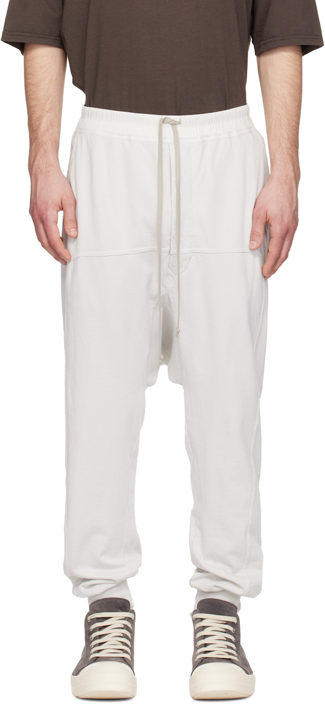 Rick Owens DRKSHDW: Off-White Temple Drawstring Lounge Pants | SSENSE