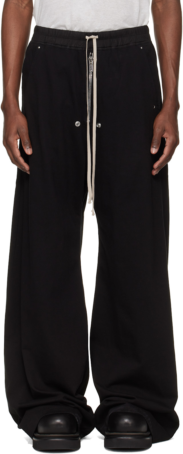 Rick Owens DRKSHDW: ブラック Temple Geth Belas スウェットパンツ