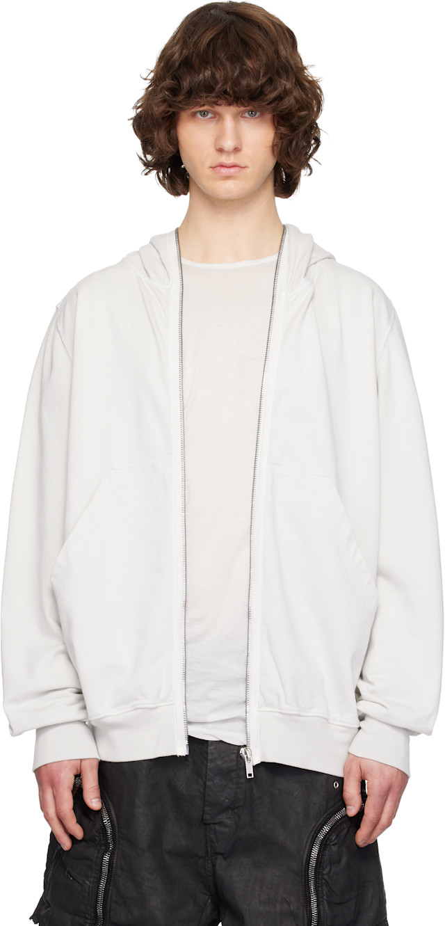 Rick Owens DRKSHDW: オフホワイト Temple Jumbo Gimp フーディ
