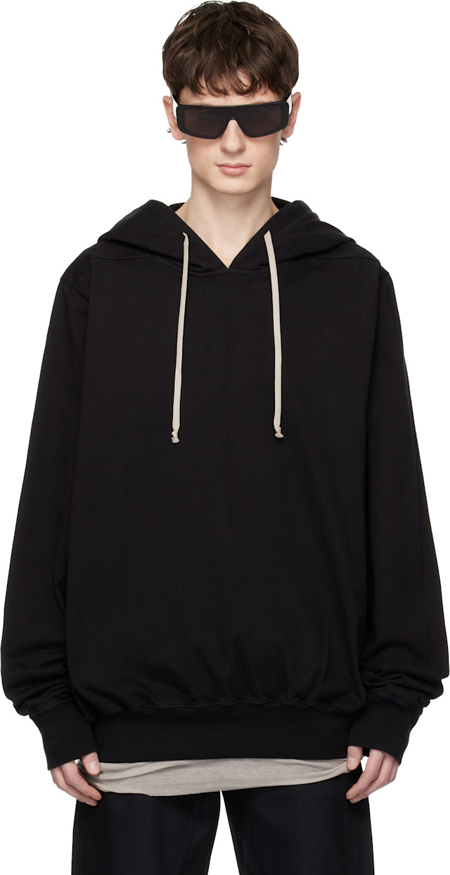 Rick Owens DRKSHDW: Black Temple Oversized Hoodie | SSENSE