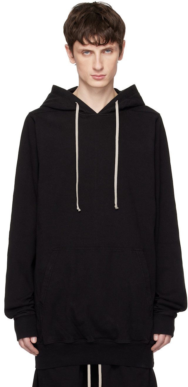 Rick Owens DRKSHDW: Black Temple Pullover Hoodie | SSENSE