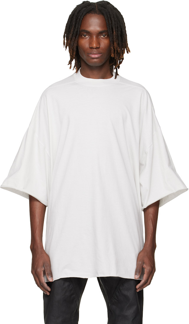 Rick Owens DRKSHDW: Off-White Temple Tommy T-shirt | SSENSE