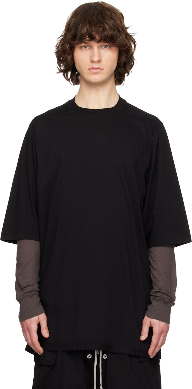 Rick Owens DRKSHDW: Black Temple Jumbo S/S T-shirt | SSENSE