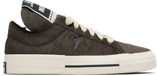 Rick Owens DRKSHDW: Gray Converse Edition Onestr Sneakers | SSENSE Rick Owens DRKSHDW: Gray Converse Edition Onestr Sneakers | SSENSE