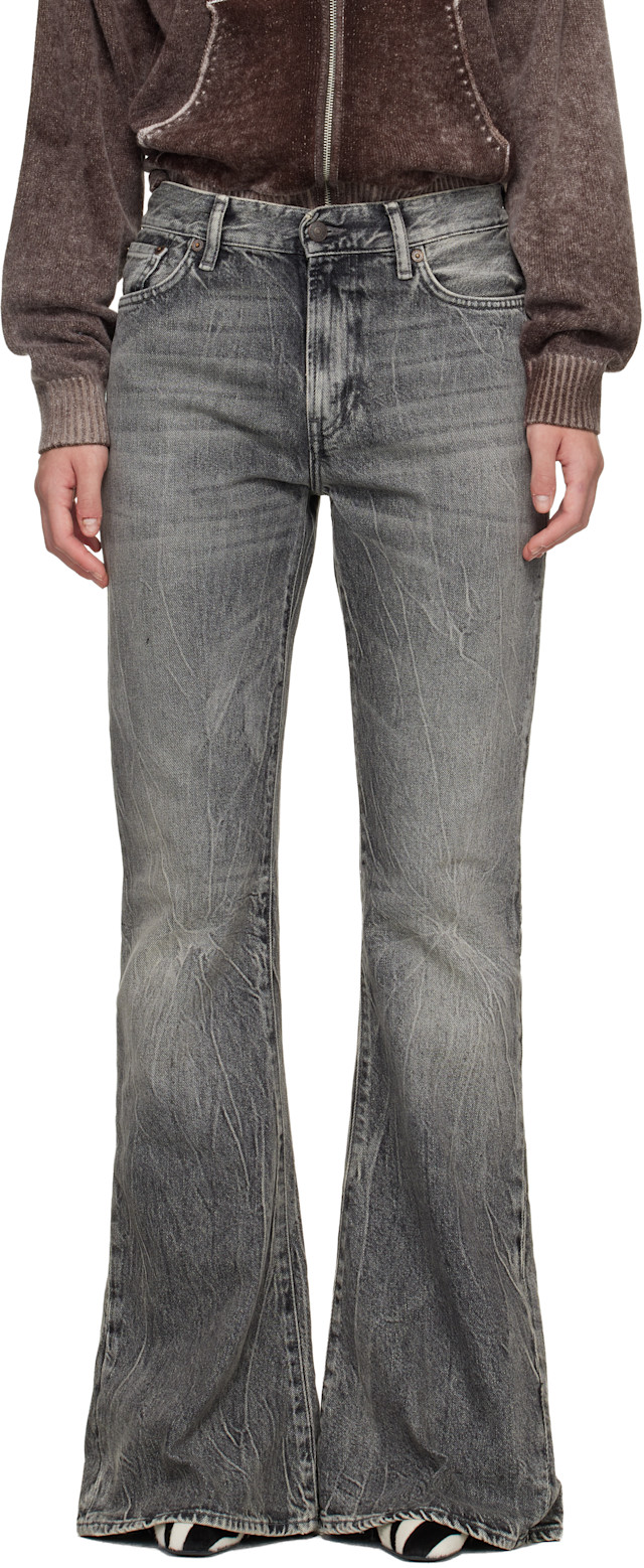 Acne Studios: Gray 2025F Fitted Jeans | SSENSE