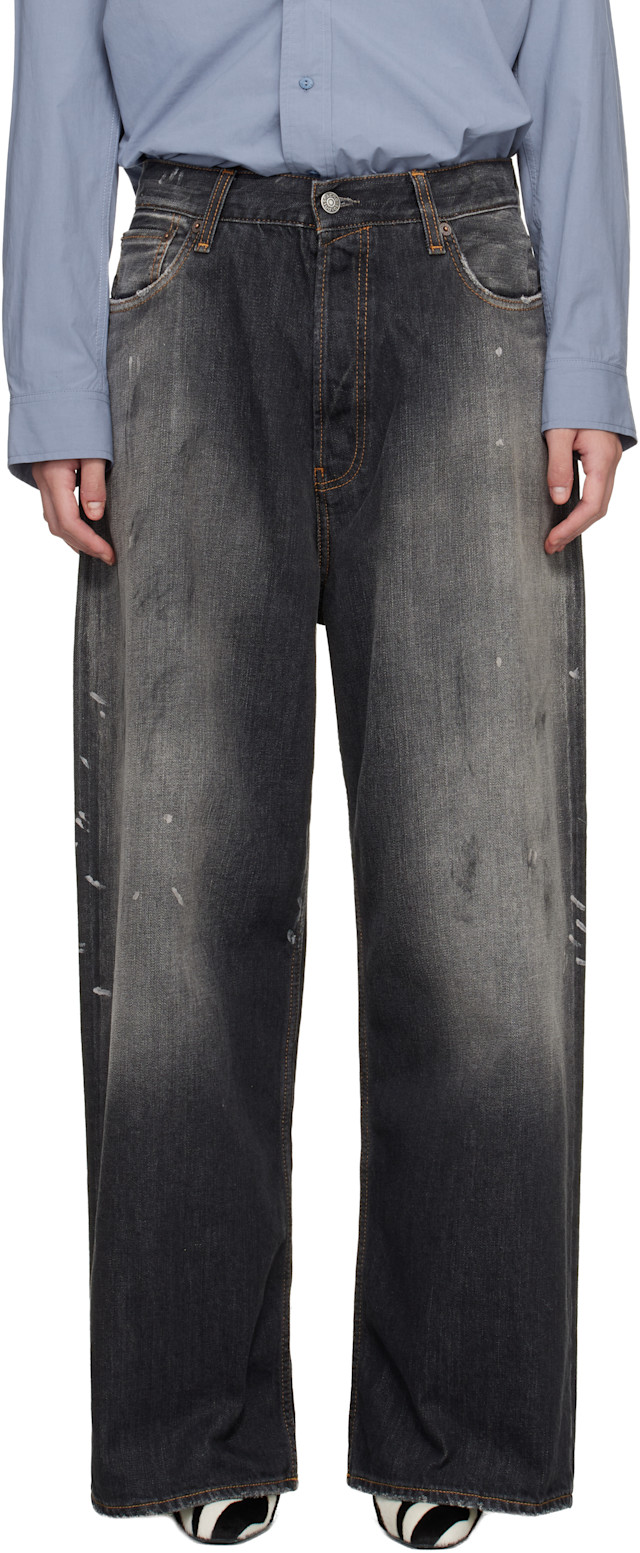 Acne Studios: Black 2023 Loose Fit Jeans | SSENSE