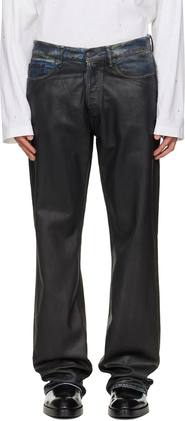 Acne Studios: ブラック 2010M レギュラーフィット ジーンズ | SSENSE 日本 Acne Studios: ブラック 2010M レギュラーフィット ジーンズ | SSENSE 日本